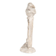 Clayre & Eef | Decoratie Vogel Beige Wit 8x4x13 cm | 6PR5927
