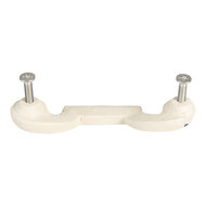Clayre &amp; Eef   | Handgreep Wit 12x4x3 cm | 6Y5766