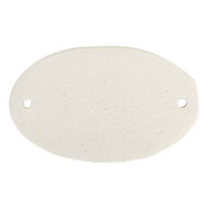 Clayre & Eef | Tekstbord Wit Zwart 10x1x6 cm | 6Y5768