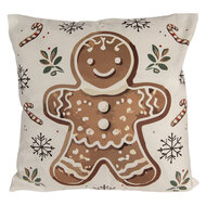 Clayre & Eef | Kussenhoes Beige Bruin 45x45 cm | CGM22