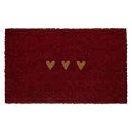 Clayre & Eef | Deurmat Binnen Rood Bruin 75x45x1 cm | MC273