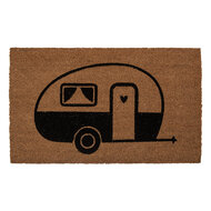 Clayre & Eef | Deurmat Binnen Bruin Zwart 75x45x1 cm | MC275