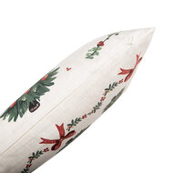 Clayre & Eef | Kussenhoes Beige Groen 30x50 cm | TCH36