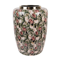 Clayre & Eef | Decoratie Vaas Grijs Roze ø 33x44 cm | 66377