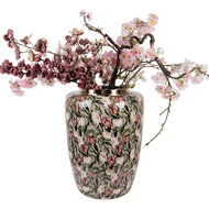 Clayre & Eef | Decoratie Vaas Grijs Roze ø 33x44 cm | 66377