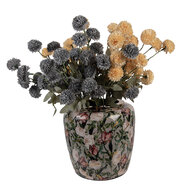 Clayre & Eef | Decoratie Vaas Grijs Roze ø 25x25 cm | 66380