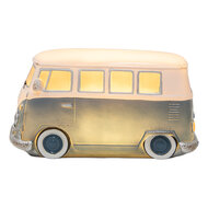 Clayre &amp; Eef   | Nachtlampje Autobus LED Blauw Wit 28x13x13 cm | 6LMP811