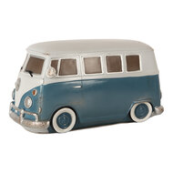 Clayre &amp; Eef   | Nachtlampje Autobus LED Blauw Wit 28x13x13 cm | 6LMP811