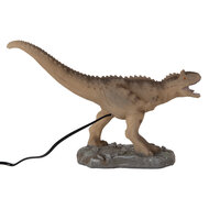 Clayre & Eef | Nachtlampje Dinosaurus LED Bruin Grijs 36x15x26 cm | 6LMP814