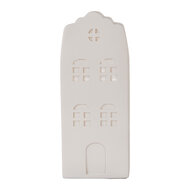 Clayre & Eef | Nachtlampje Huisje LED Wit 9x9x21 cm | 6LMP816