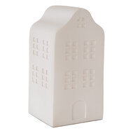 Clayre & Eef | Nachtlampje Huisje LED Wit 8x9x17 cm | 6LMP818