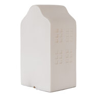 Clayre & Eef | Nachtlampje Huisje LED Wit 8x9x17 cm | 6LMP818