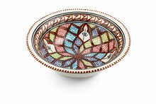 Saladier Marron Ø 30 cm aardewerk bruin wit | SS.MA.30 | Dishes & Deco