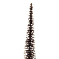 Clayre &amp; Eef   | Decoratie Kerstboom Bruin Goudkleurig &oslash; 8x40 cm | 66317CH