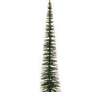 Clayre &amp; Eef   | Decoratie Kerstboom Groen Goudkleurig &oslash; 8x40 cm | 66317GR