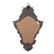 Clayre &amp; Eef   | Wandspiegel Wit Bruin 27x5x42 cm | 62S321