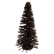 Clayre &amp; Eef   | Decoratie Kerstboom Bruin Goudkleurig &oslash; 17x30 cm | 66319CH
