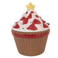 Clayre &amp; Eef   | Voorraadpot met deksel Bruin Rood 18x16x20 cm | 6CE2230