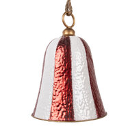 Clayre &amp; Eef   | Bel Decoratief Rood Wit &oslash; 28x39 cm | 6Y5925