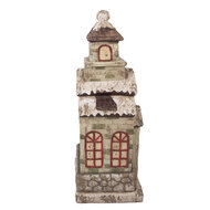 Clayre &amp; Eef   | Decoratie Huis Groen Beige 36x30x80 cm | 5MG0070