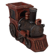 Clayre &amp; Eef   | Kerstdecoratie Locomotief Rood Bruin 70x30x50 cm | 5MG0074