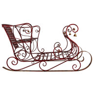 Clayre &amp; Eef   | Kerstdecoratie Slee Rood 107x56x56 cm | 5Y1390