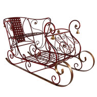 Clayre &amp; Eef   | Kerstdecoratie Slee Rood 107x56x56 cm | 5Y1390