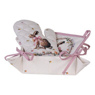 Clayre &amp; Eef   | Broodmand Beige Bruin 35x35x8 cm | EWC47