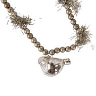 Clayre &amp; Eef   | Decoratie slinger kerst Zilverkleurig &oslash; 2x180 cm | 65989