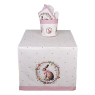 Clayre &amp; Eef   | Tafelloper Beige Bruin 50x140 cm | EWC64