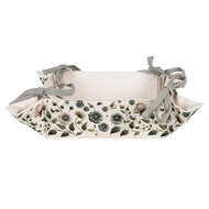 Clayre &amp; Eef   | Broodmand Beige Groen 35x35x8 cm | GTB47