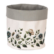 Clayre &amp; Eef   | Broodmandje Beige Groen &oslash; 15x16 cm | GTB50