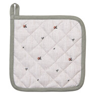 Clayre &amp; Eef   | Pannenlap Beige Bruin 20x20 cm | NLE45