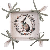 Clayre &amp; Eef   | Broodmand Beige Bruin 35x35x8 cm | NLE47