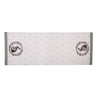 Clayre &amp; Eef   | Tafelloper Beige Bruin 50x140 cm | NLE64