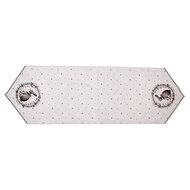 Clayre &amp; Eef   | Tafelloper Beige Bruin 50x160 cm | NLE65