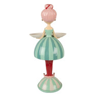 Clayre &amp; Eef   | Decoratie Kind met schaaltje Blauw Wit 18x16x38 cm | 6PR5795