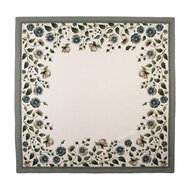 Clayre &amp; Eef   | Vierkant Tafelkleed Beige Groen100x100 cm | GTB01