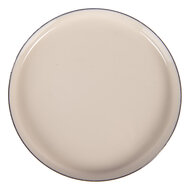 Clayre &amp; Eef   | Onderzetter Beige Goud &oslash; 11x1 cm | 6Y5973