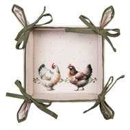 Clayre &amp; Eef   | Broodmand Beige Bruin 35x35x8 cm | BYC47