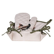 Clayre &amp; Eef   | Broodmand Beige Bruin 35x35x8 cm | BYC47