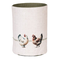 Clayre &amp; Eef   | Broodmandje Beige Bruin &oslash; 15x16 cm | BYC50