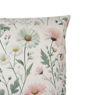 Clayre &amp; Eef   | Kussenhoes Beige Roze 45x45 cm | KT021.441