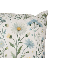 Clayre &amp; Eef   | Kussenhoes Beige Groen 45x45 cm | KT021.442