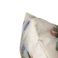 Clayre &amp; Eef   | Kussenhoes Beige Roze 45x45 cm | KT021.443