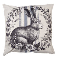 Clayre &amp; Eef   | Kussenhoes Beige Bruin 45x45 cm | KT021.444