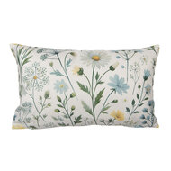 Clayre &amp; Eef   | Kussenhoes Beige Groen 35x50 cm | KT036.058