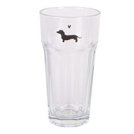 Clayre &amp; Eef   | Waterglas Transparant &oslash; 8x15 cm / 320 ml | PWSGL0009