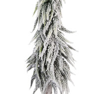 Clayre &amp; Eef   | Kunstkerstboom Groen Wit &oslash; 15x80 cm | 50833