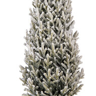 Clayre &amp; Eef   | Kunstkerstboom Groen Wit &oslash; 27x70 cm | 50850